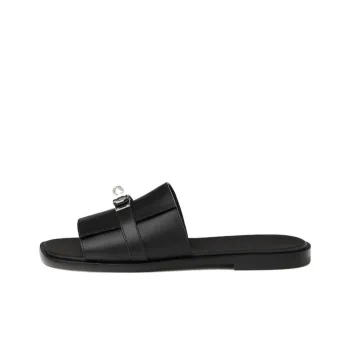 HERMES Gabriella Slide Slippers Men's Black