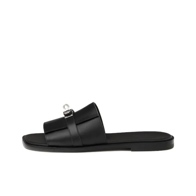 HERMES Gabriella Slide Slippers Men's Black-0