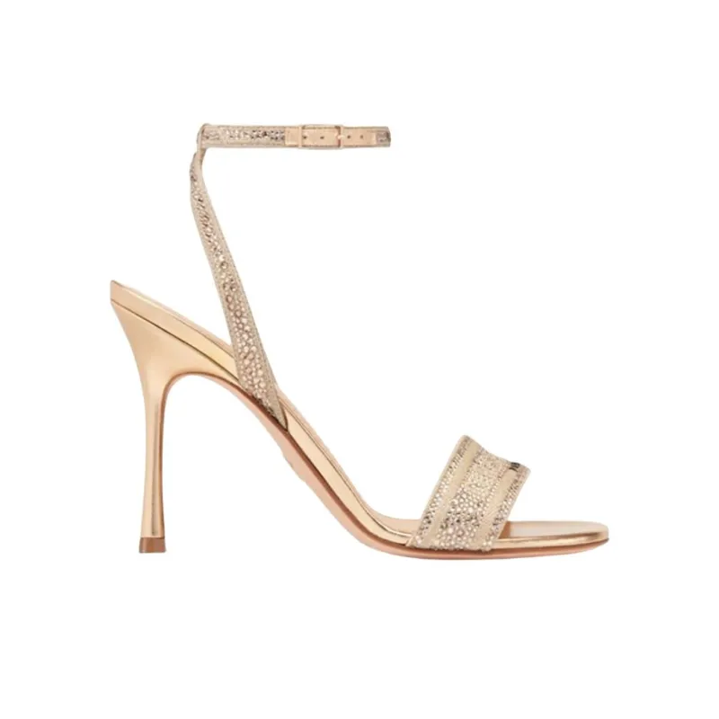 DIOR Strap Sandals Women's Gold-1