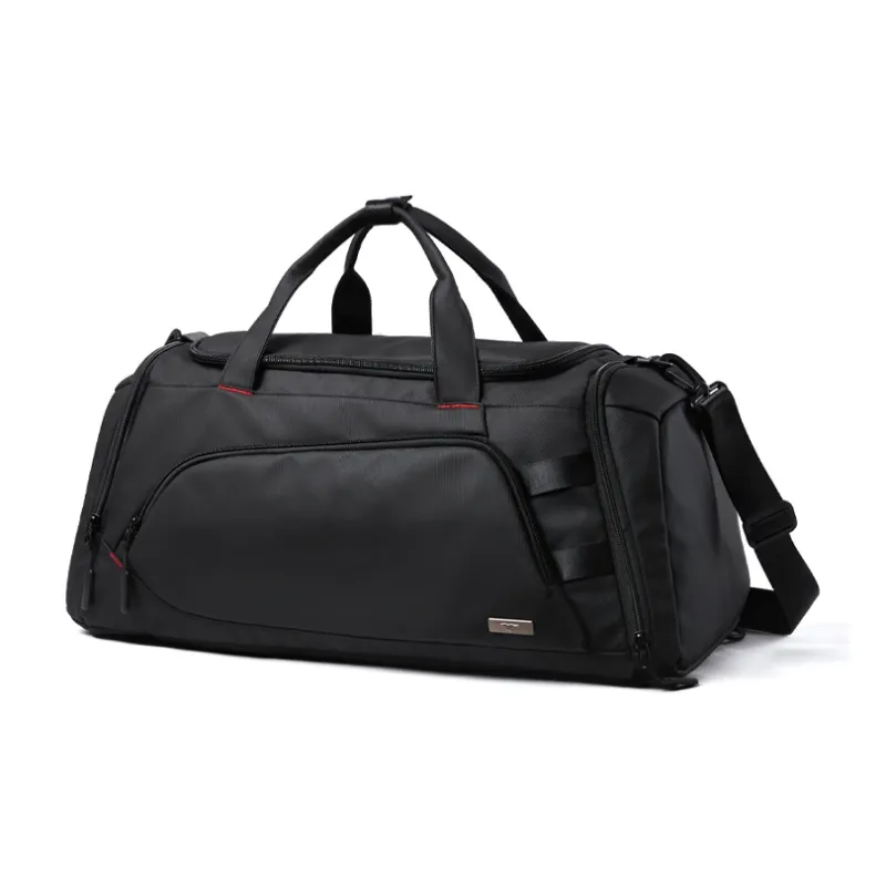 SEPTWOLVES Oxford Handbag Small Travel Bag Luggage Bag Women's QPL Unisex Black-1