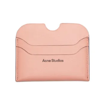 Acne Studios Calfskin Card Holder Regular Women's Pink