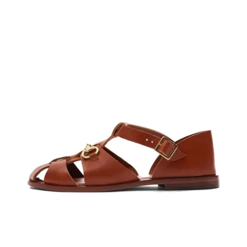 SCAROSSO Helene Leather Sandals