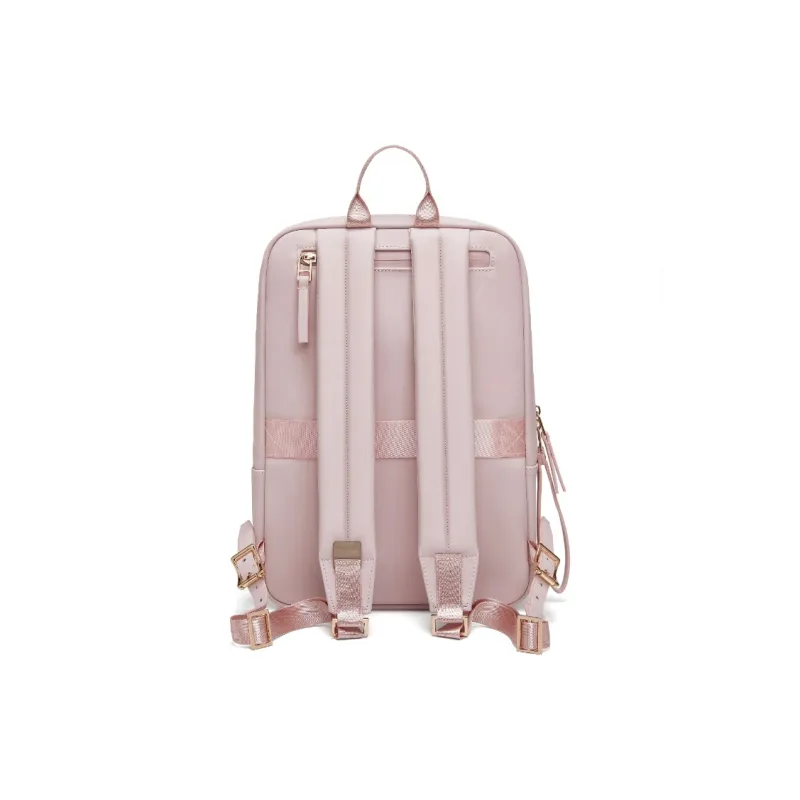 Y.U.M.C. Artificial Leather Backpack Medium Size Women's Khaki Black/Red/Pink-24