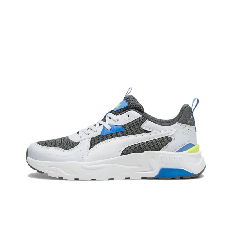 PUMA Trinity Anti-Slip And Wear-Resistant Breathable Low-Top Casual Shoes Unisex White Gray-0