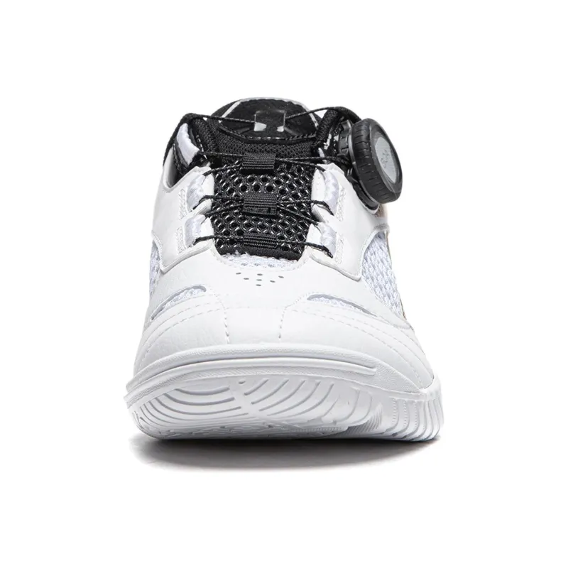 LiNing Abrasion Resistant Functionality Low Top Table Tennis Shoes Unisex White Gold Black-4