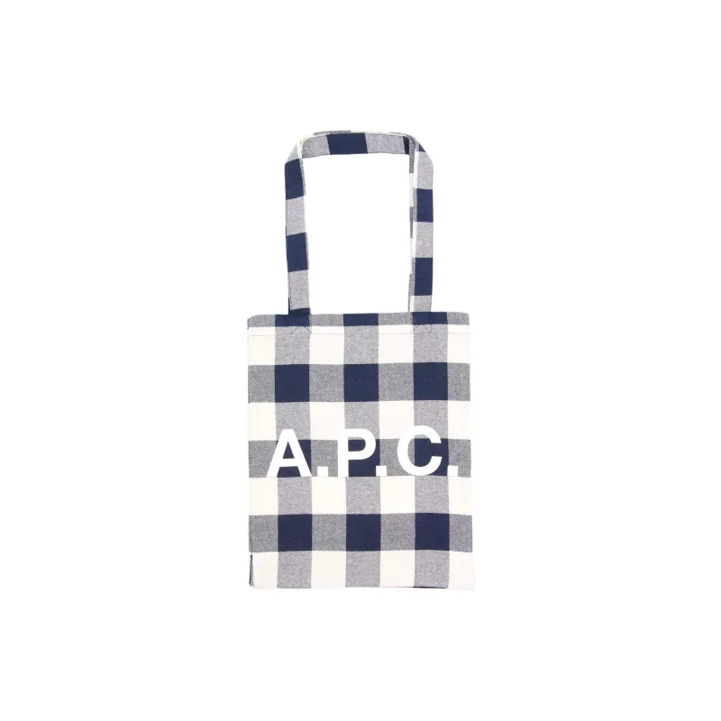 A.P.C Checked Tote Bag-0