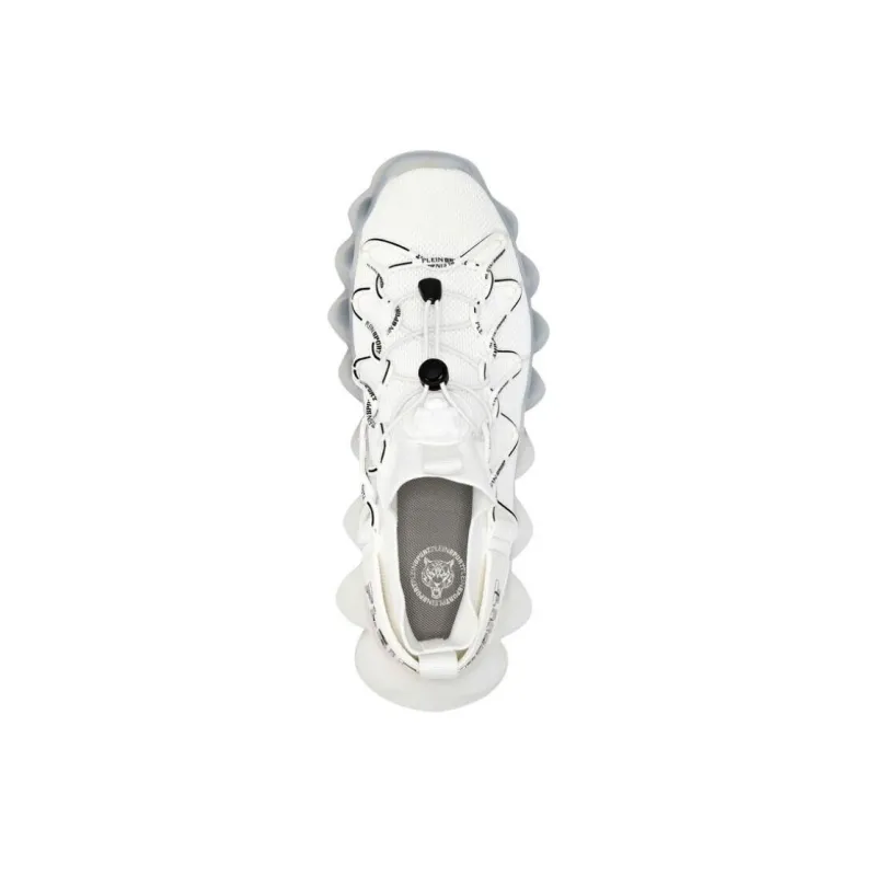 PLEIN SPORT Slip Resistant Low Top Casual Shoes Unisex White-3