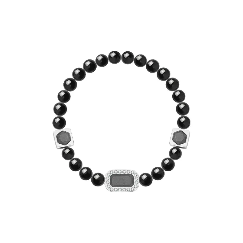 BABAMA Obsidian Jade Bracelets Unisex-0