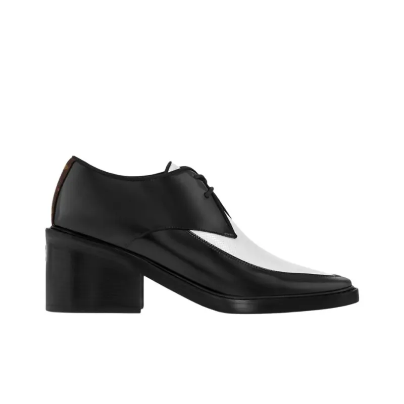 LOUIS VUITTON Jazz Casual Single Shoes 6cm Women's Black White-1