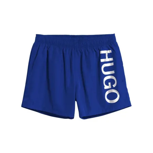 HUGO BOSS Abas Metallic Logo print Swim Shorts