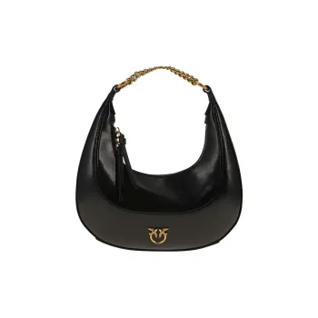 PINKO Cow Leather Handbag Women's Black