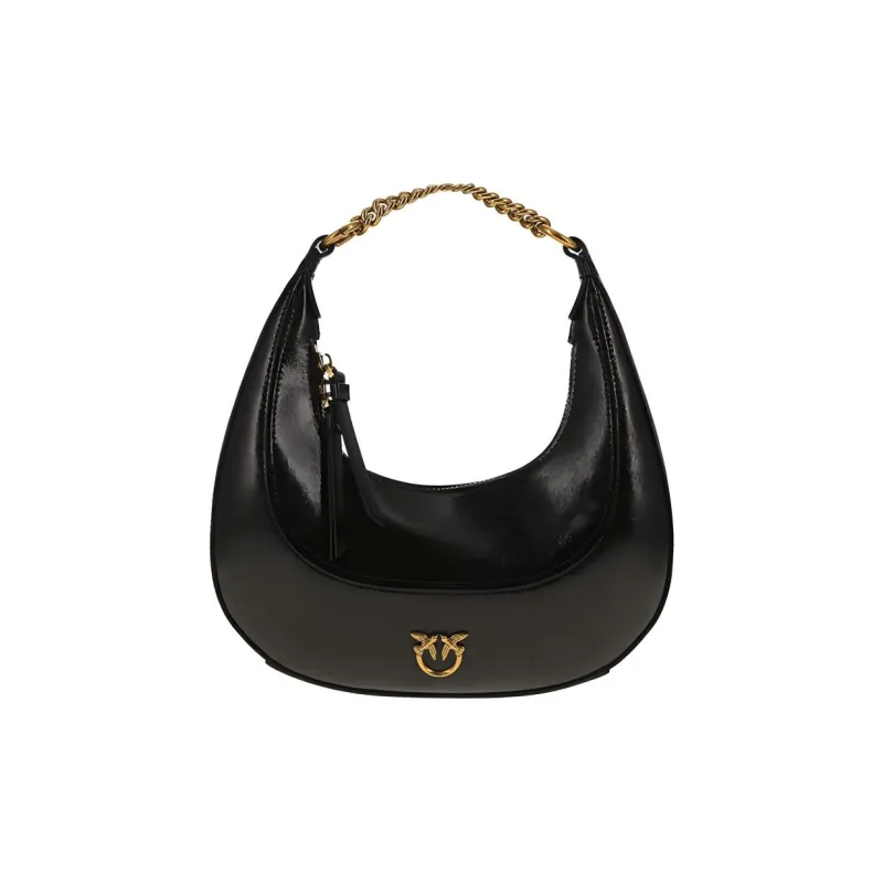 PINKO Cow Leather Handbag Women's Black-0