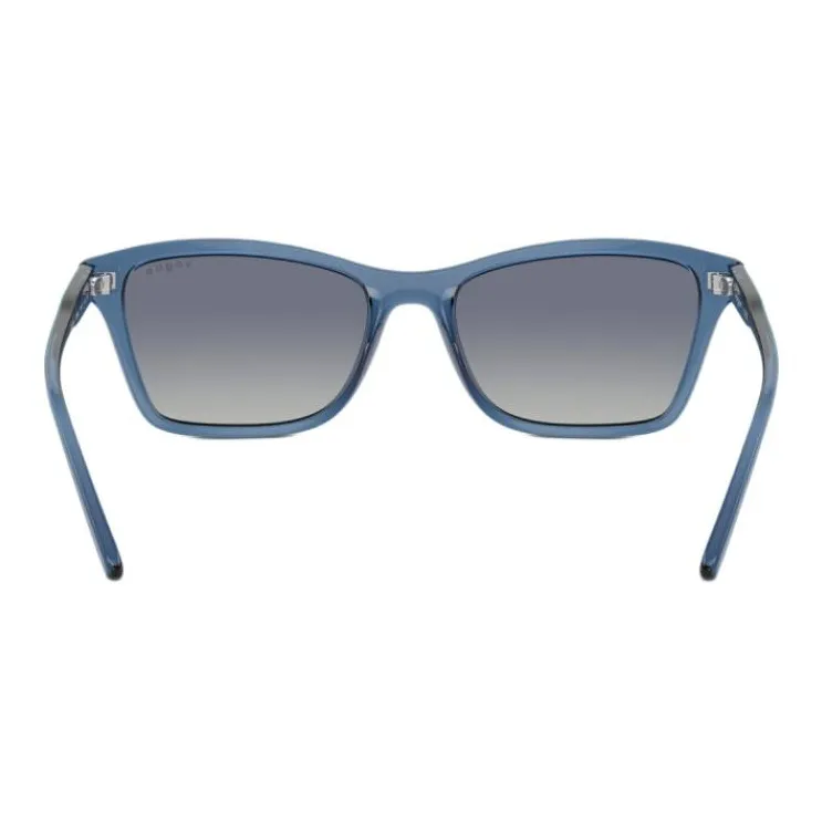 VOGUE Nylon Propionate Salt Rectangular Sunglasses Women's Blue-4