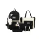 Trendy Black[Four-Piece Set+Badge]