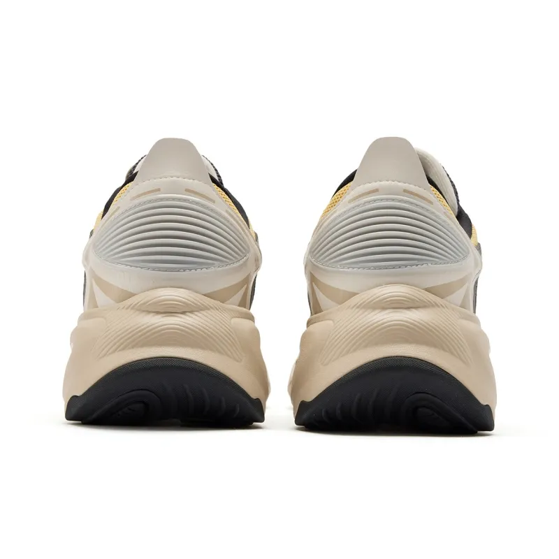 QIAODAN Anti-Slip And Wear-Resistant Breathable Low-Top Casual Shoes Men's Beige Blue-4