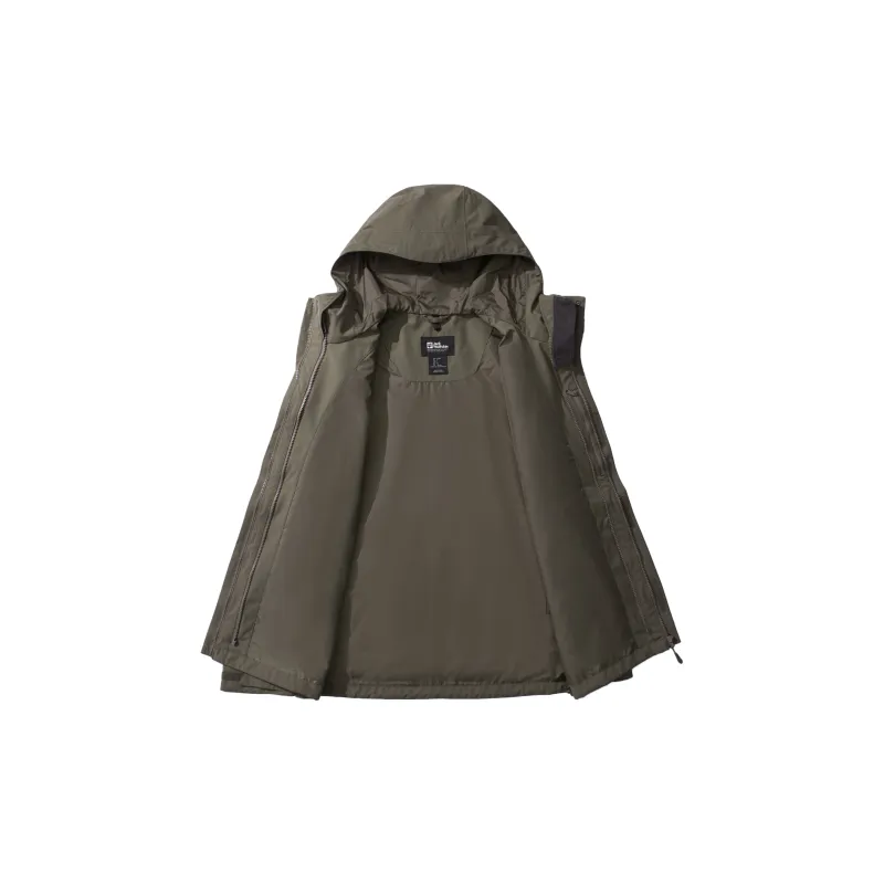 Jack Wolfskin Outdoor Hiking Waterproof And Windproof Windbreaker Jacket Men's-16