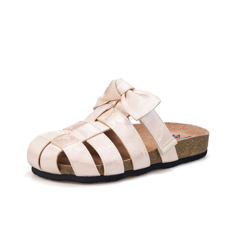 Joy&Mario Rubber Sole Abrasion Resistant Slip Resistant Closed Toe Slippers Women's-10