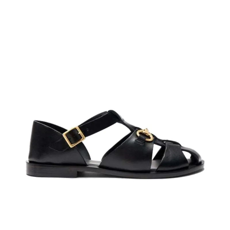 SCAROSSO Helene Leather Sandals Women's-1
