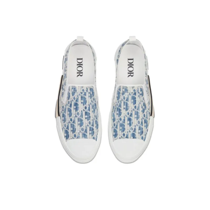 DIOR B23 Low Blue Oblique Kasuri Jacquard-4