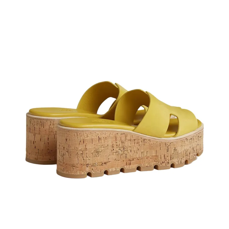 HERMES Eze Slide Slippers Women's Yellow-2
