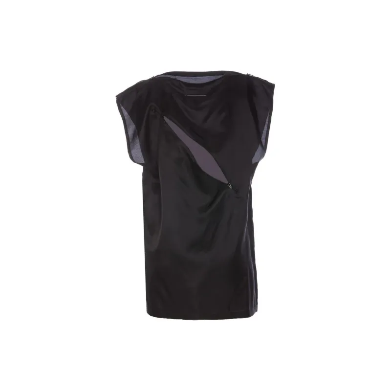 MM6 Maison Margiela Zip Detailed Sleeveless Top-2
