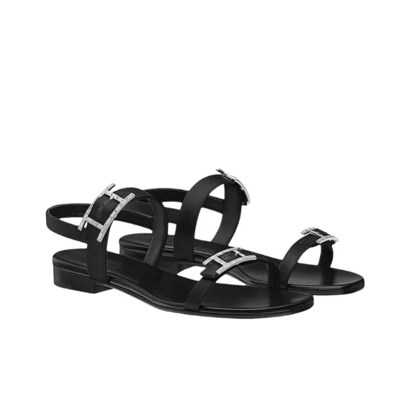 HERMES Fashion Sandal Women's Black-4