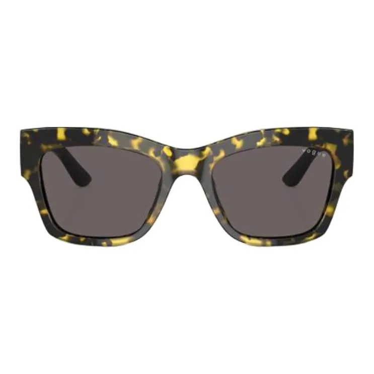 VOGUE Square Sunglasses Unisex Black-1