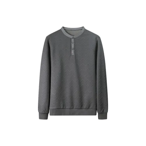 FIRS Sweatshirts Men Neutral Gray