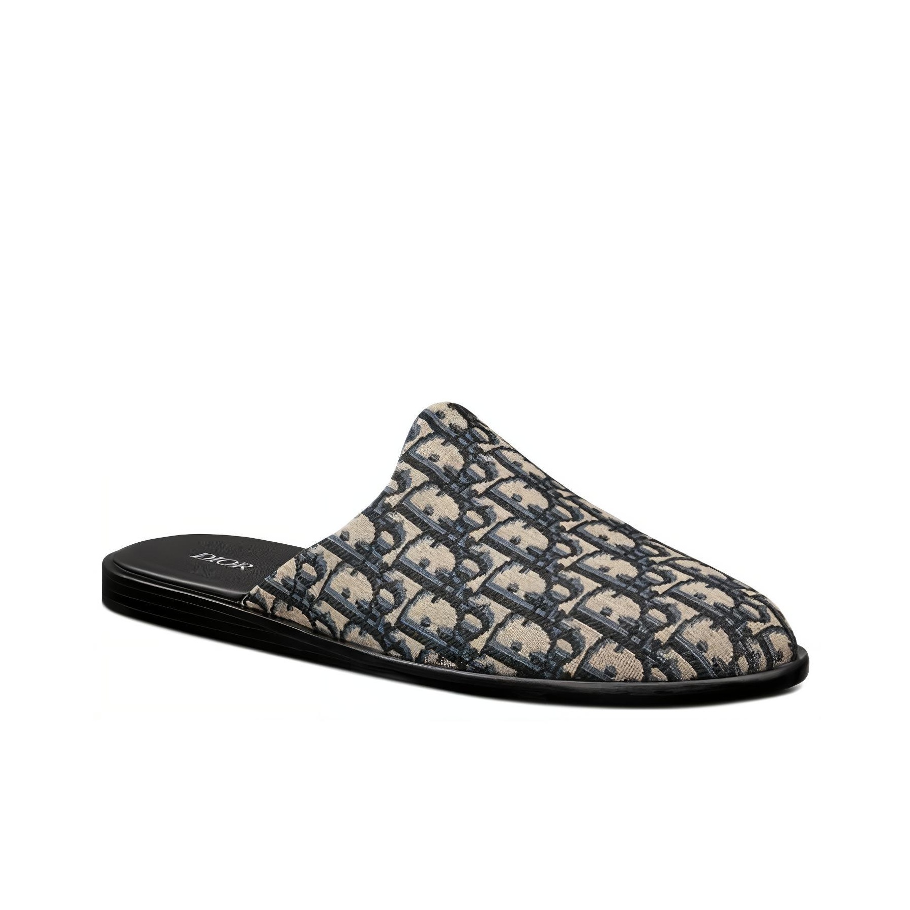 DIOR InDIOR Mule Beige Black DIOR Oblique Jacquard - POIZON