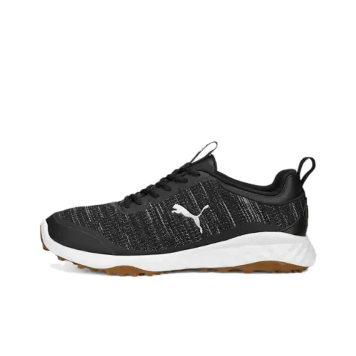 PUMA Slip-Resistant Support Rebound Low-Top Golf Shoes Men's Black