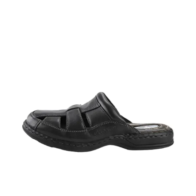Hush Puppies Slip-Resistant Wrap-toe Slippers Men's Black-0