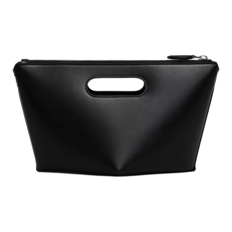 Alaia Calfskin Clutches Handbags Small Size Women's Black-3
