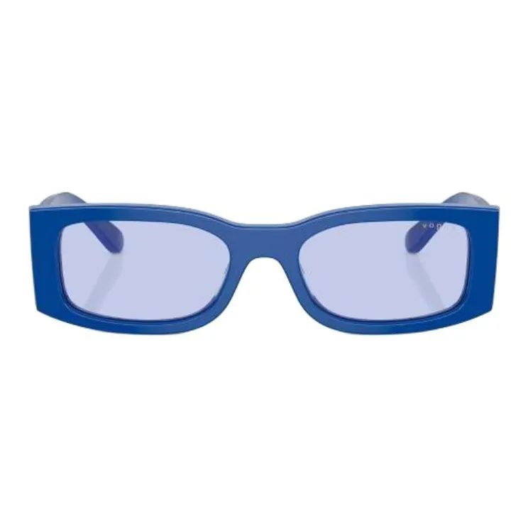 VOGUE Acetate Rectangular Sunglasses Unisex Blue-1