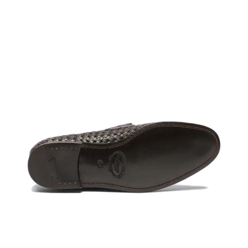 SCAROSSO Alessandro Woven Slip-On Loafers-4