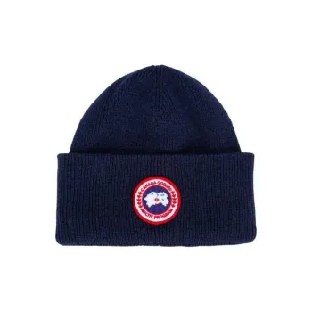 Canada Goose Logo Patch Knitted Beanie