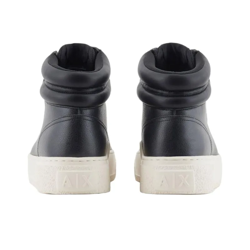 ARMANI EXCHANGEAE High Top Skateboard Shoes Men's Black-4