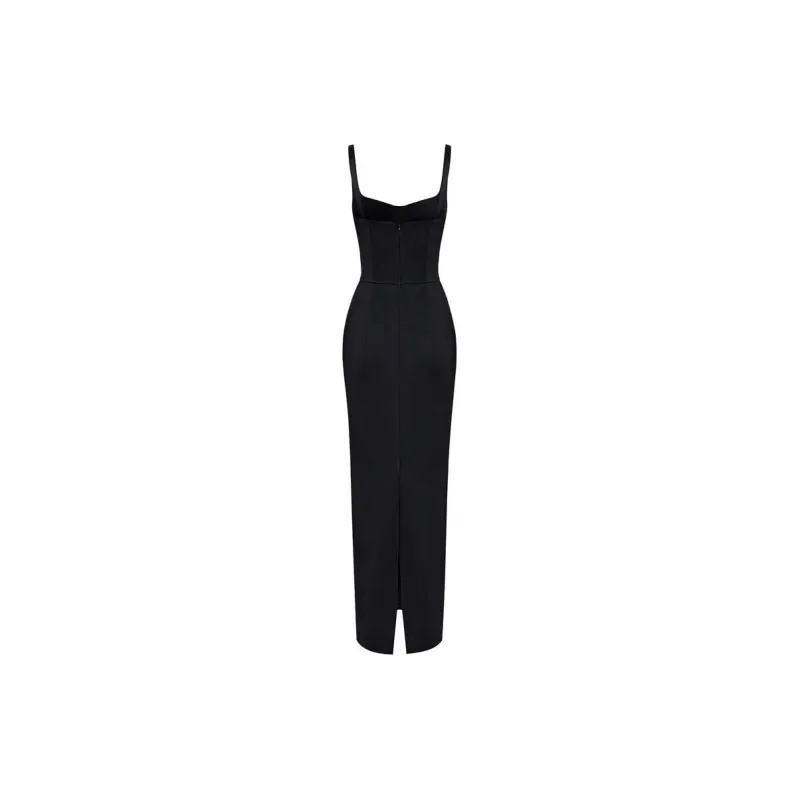 MOUNT ROZIER Slip Dresses Women's Black-1