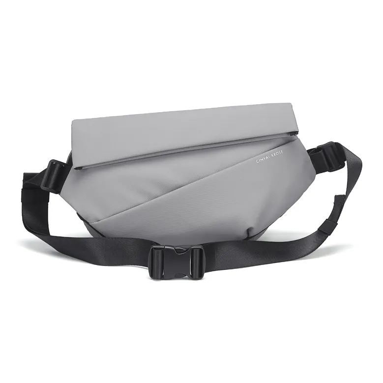CinvaiKrose Nylon Fabric Shoulder Bag, Crossbody Bag, Sling Bag, Messenger Bag Medium Size Men's Denim Blue/Black/Gray-16