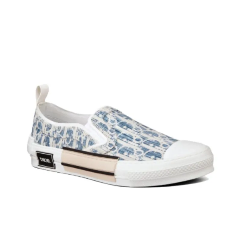 DIOR B23 Low Blue Oblique Kasuri Jacquard-2