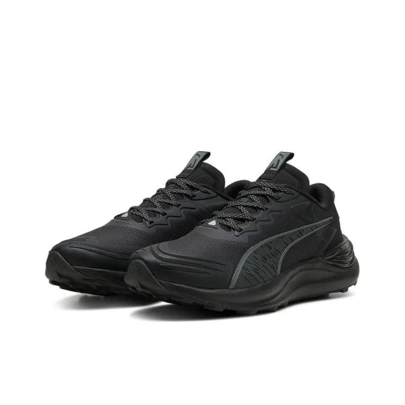 PUMA Electrify Nitro Anti Slip Wear Resistant Low Top Trail Running Shoes Men's Black-2
