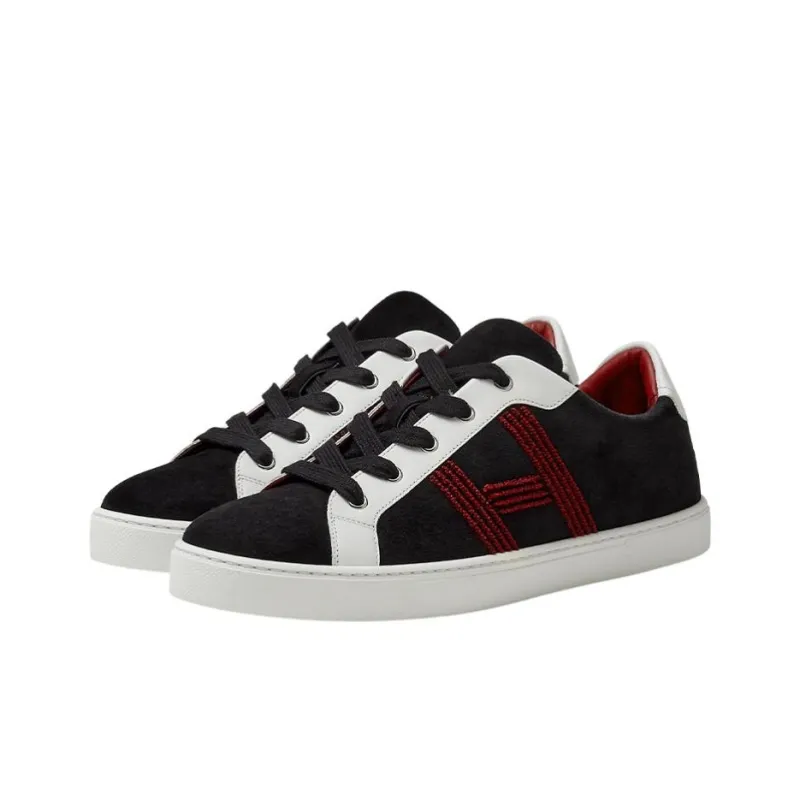 HERMES Avantage Low Top Stylish Skateboarding Shoes Men's Black-2