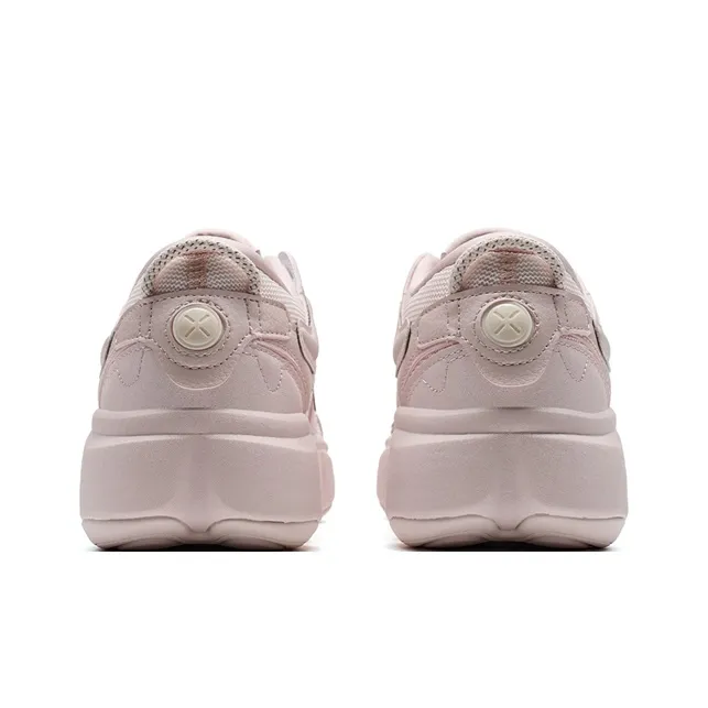 XTEP Petal Shoes 2.0 Height Increasing Low Top Casual Shoes Women's Light Pink/Pure Pink-4