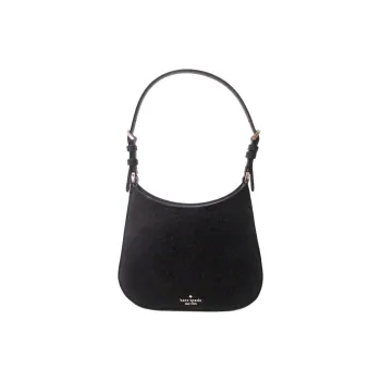 Kate Spade Glitter Fabric One Shoulder Handbag Women's Black