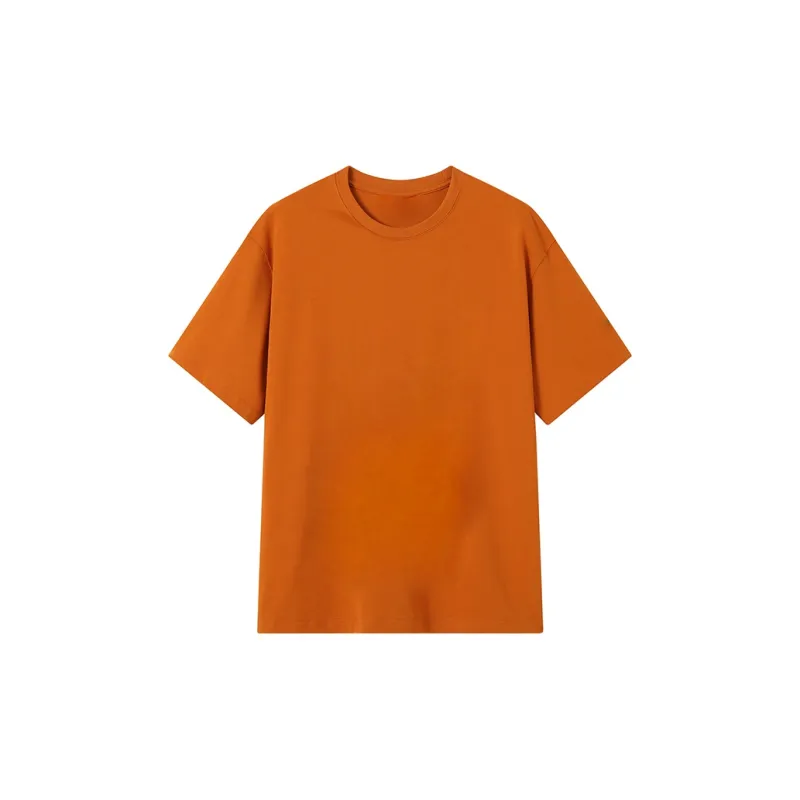 WULISHAONIAN Textured Hand Drawn Print Loose Fit Breathable Short Sleeved T Shirts For Summer Unisex-1
