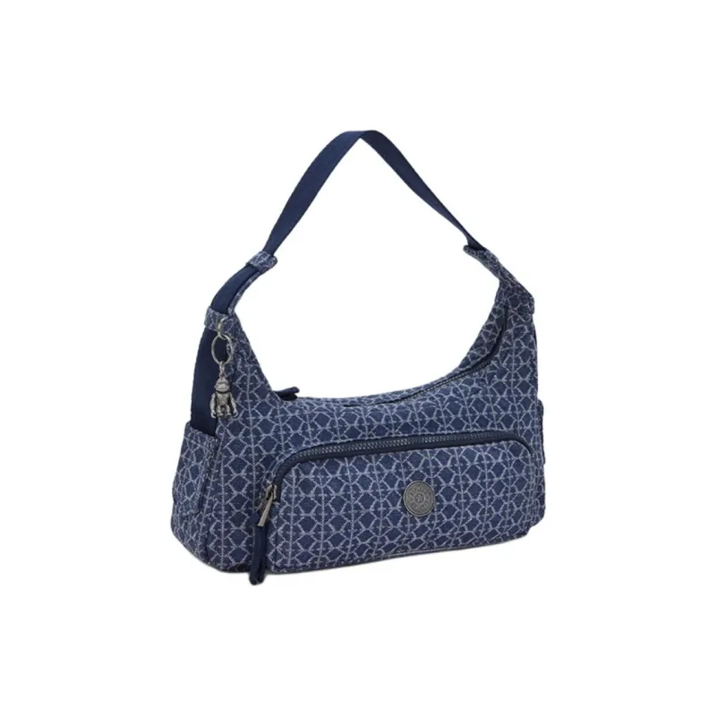 Kipling Cotton Handbag, Shoulder Bag Women's Denim Monogram-1