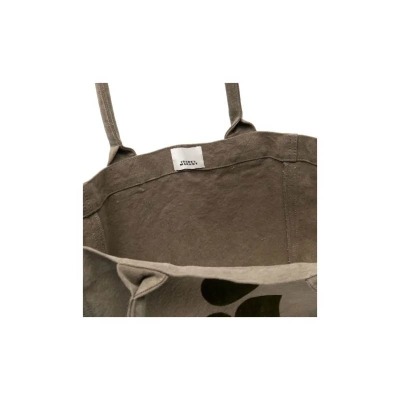 ISABEL MARANT Yenky Logo Printed Tote Bag-3