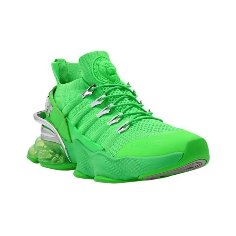 PLEIN SPORT Low Top Casual Shoes Unisex Green Fluorescent-2