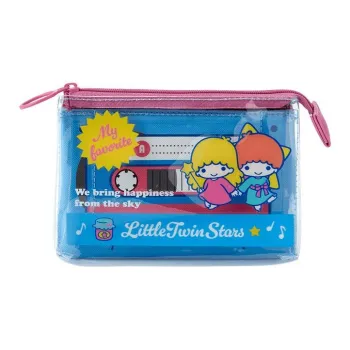 Sanrio PVC Polyvinyl Chloride Clutch Wallet Women's Blue