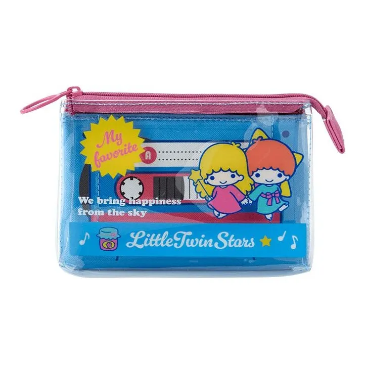Sanrio PVC Polyvinyl Chloride Clutch Wallet Women's Blue-0
