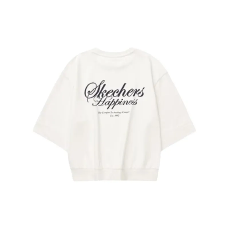 Skechers Sports Alliance T Shirt Women's Marshmallow White-1